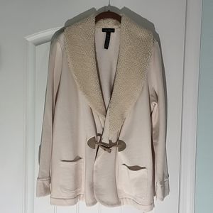 LAUREN Ralph Lauren Cotton Jacket with Sherpa Collar
